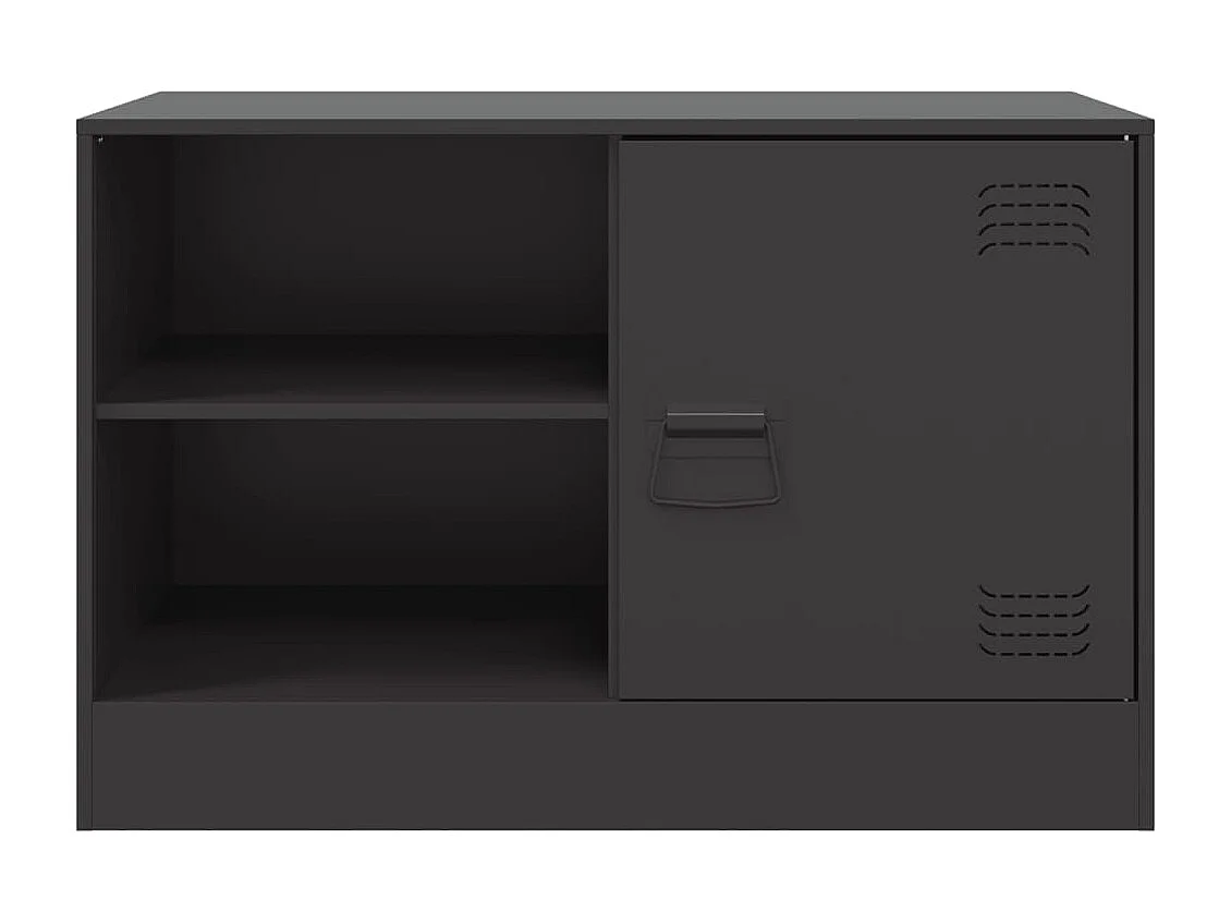 Borrego Springs  Mueble para TV de acero negro 67x39x44 cm