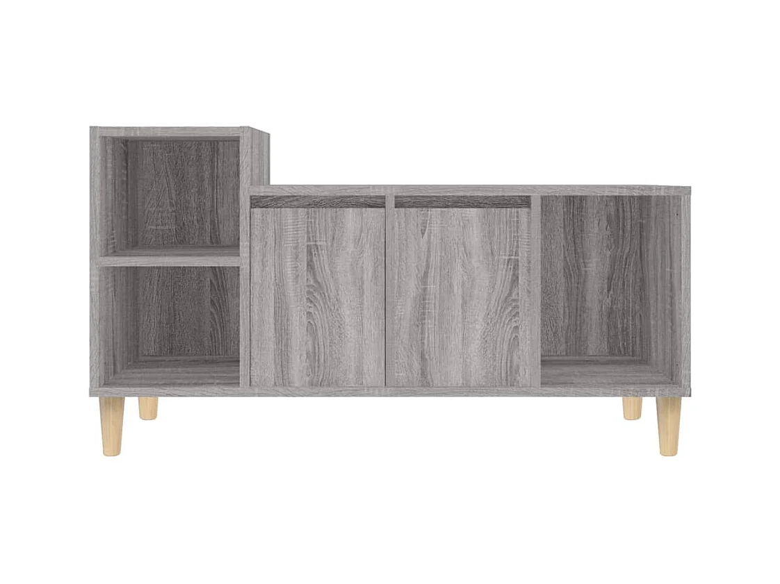Ibtihal  Meuble TV Sonoma gris 100x35x55 cm Bois d'ingénierie