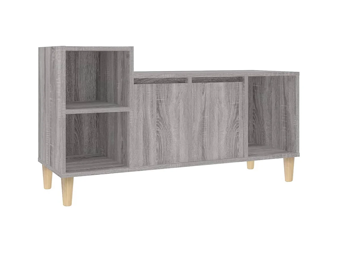 Ibtihal  Meuble TV Sonoma gris 100x35x55 cm Bois d'ingénierie