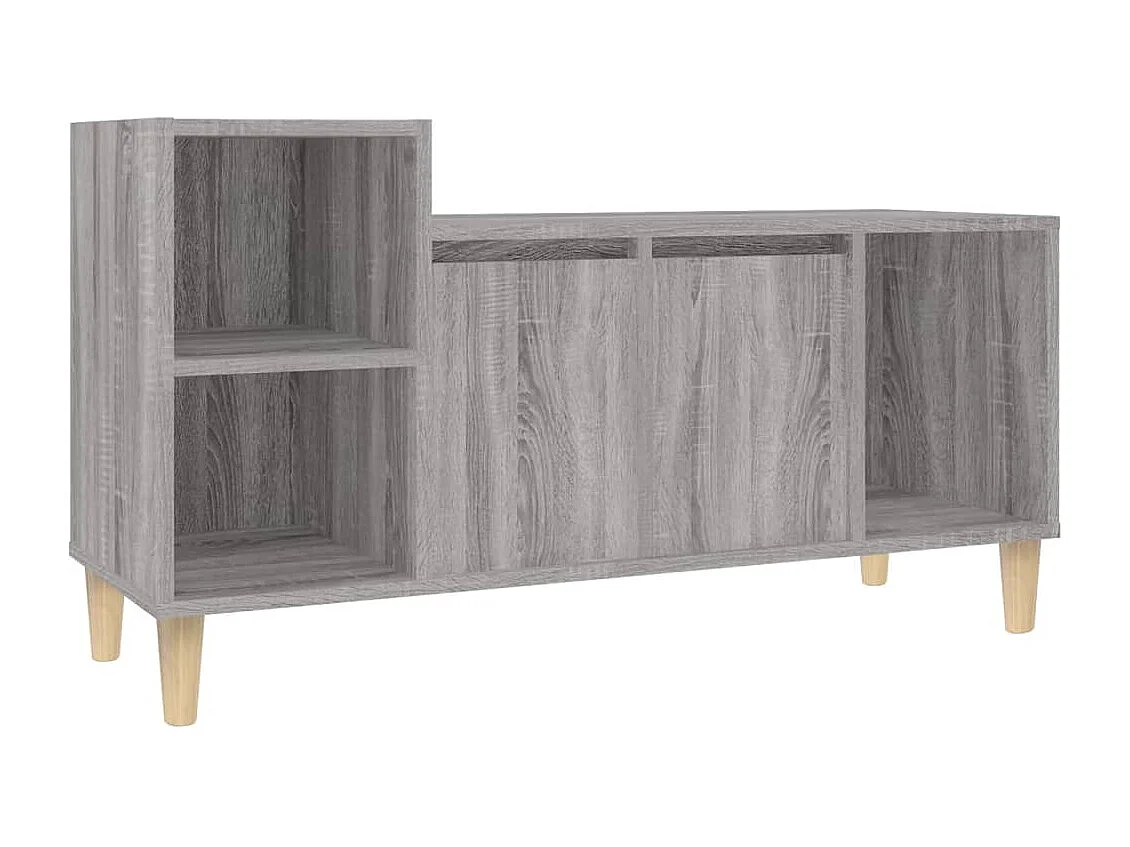 Ibtihal  Meuble TV Sonoma gris 100x35x55 cm Bois d'ingénierie