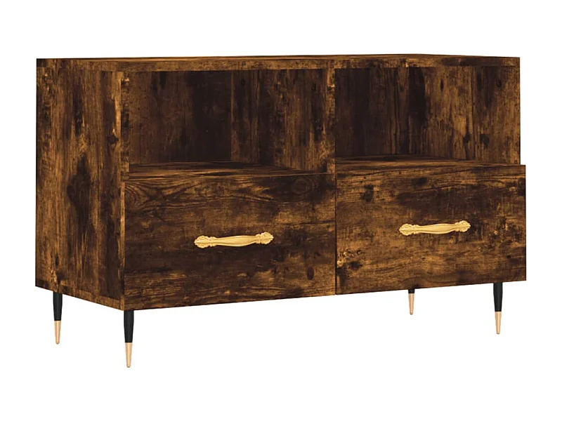 Arroyo Grande  Tv-meubel 80x36x50 cm bewerkt hout gerookt eikenkleurig