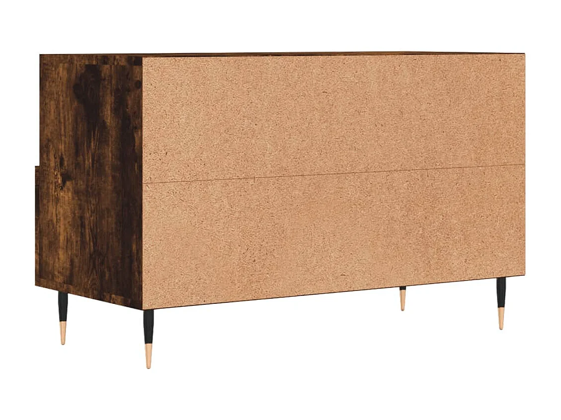 Arroyo Grande  Tv-meubel 80x36x50 cm bewerkt hout gerookt eikenkleurig