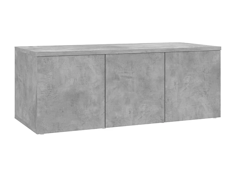 Hetty  Mueble para TV madera contrachapada gris hormigón 80x34x30 cm