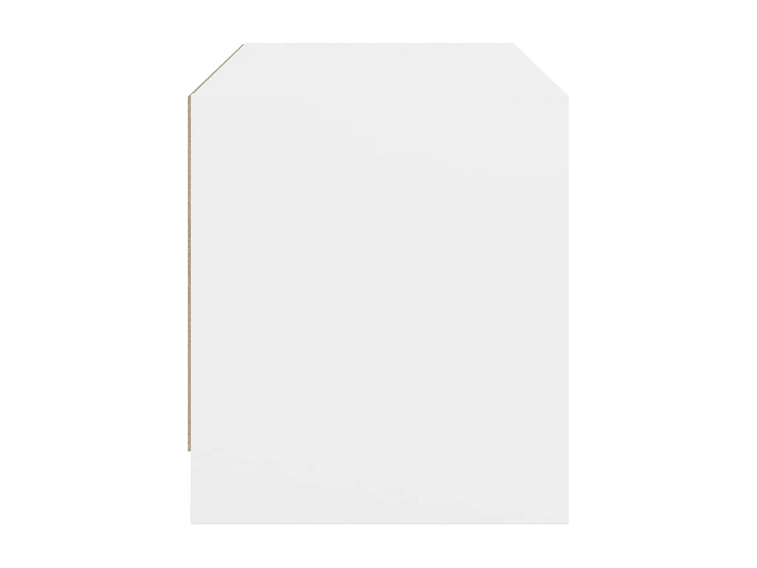 Herpen  Mueble de TV con puertas de vidrio blanco 68x37x42 cm