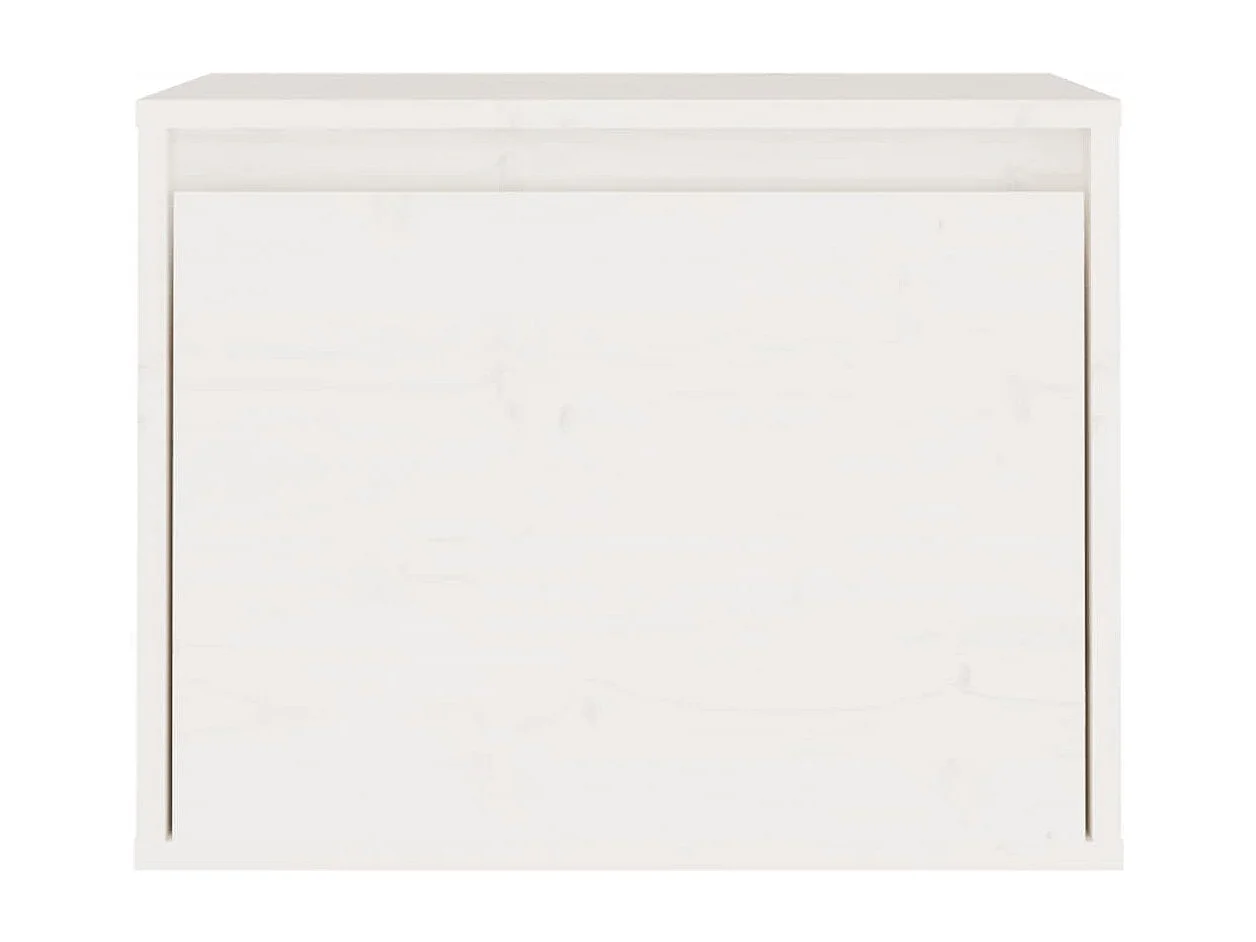 Lucas  Meubles TV 7 pcs Blanc Bois massif de pin