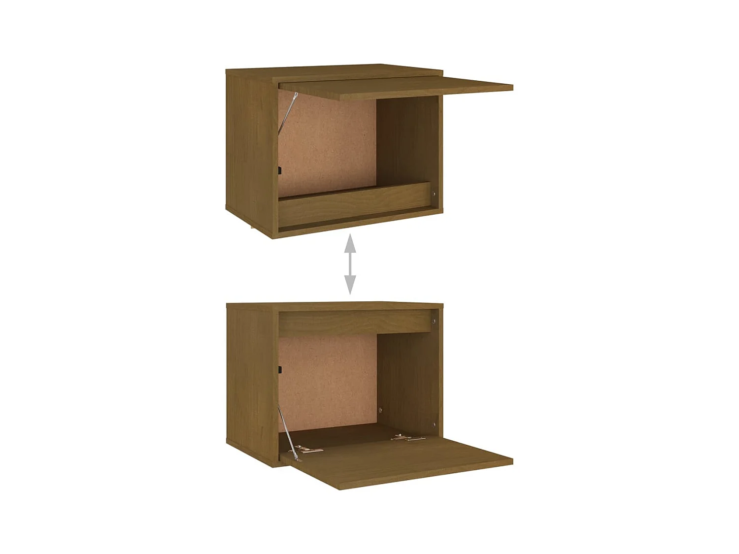 Skagen  Tv-meubelen 4 st massief grenenhout honingbruin