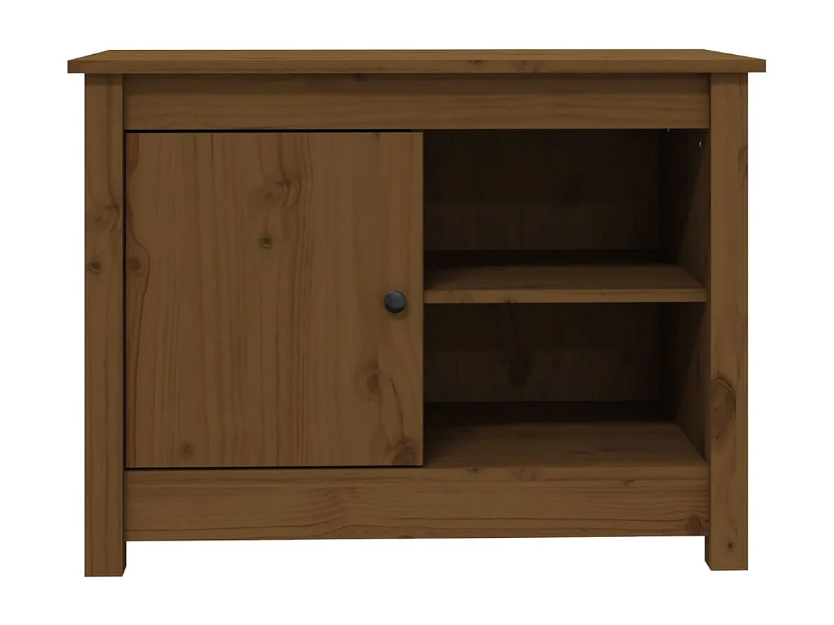 Jean-Gabriel  Tv-meubel 70x36,5x52 cm massief grenenhout honingbruin