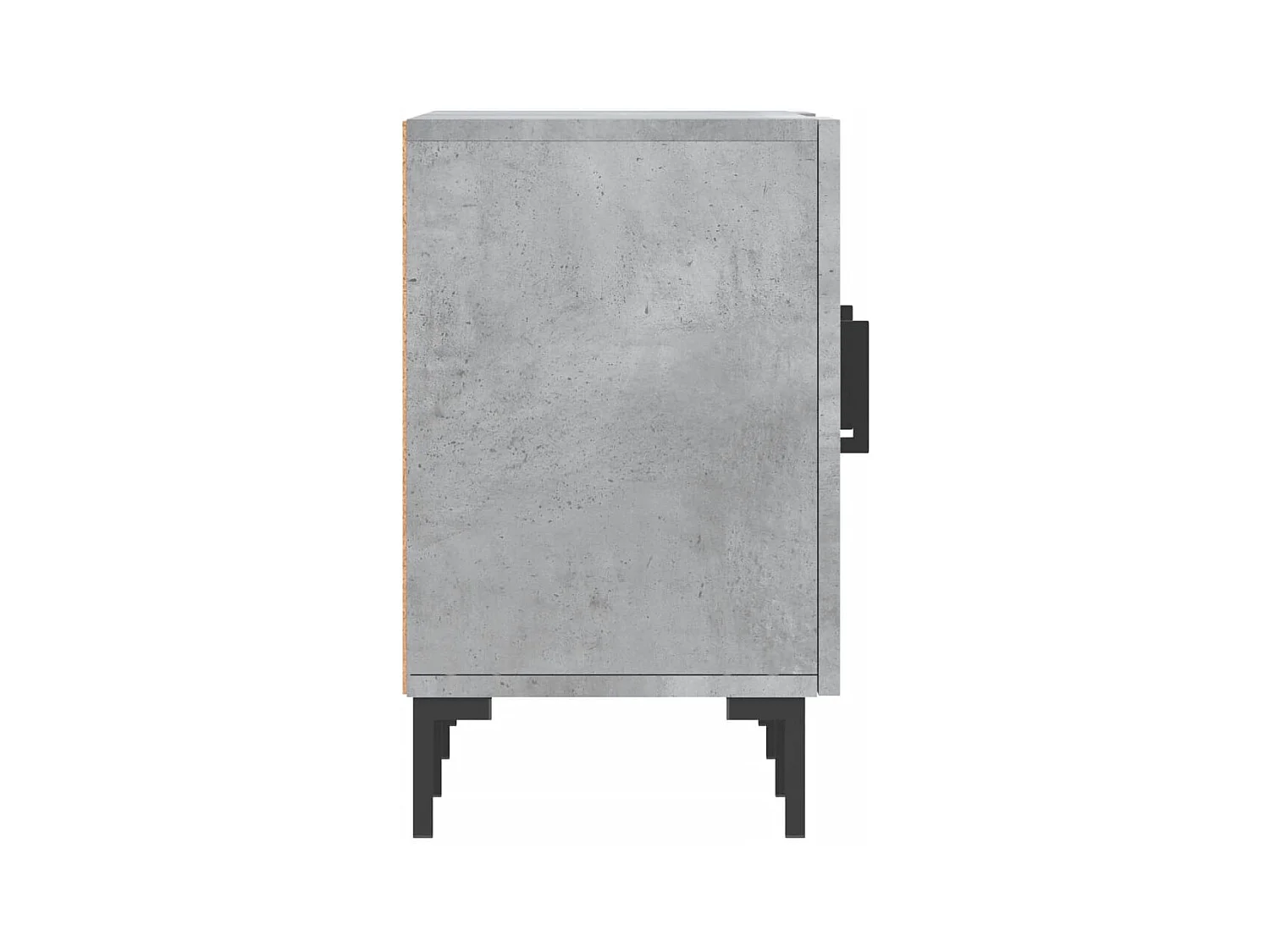 Zendra  Meuble TV gris béton 150x30x50 cm bois d'ingénierie