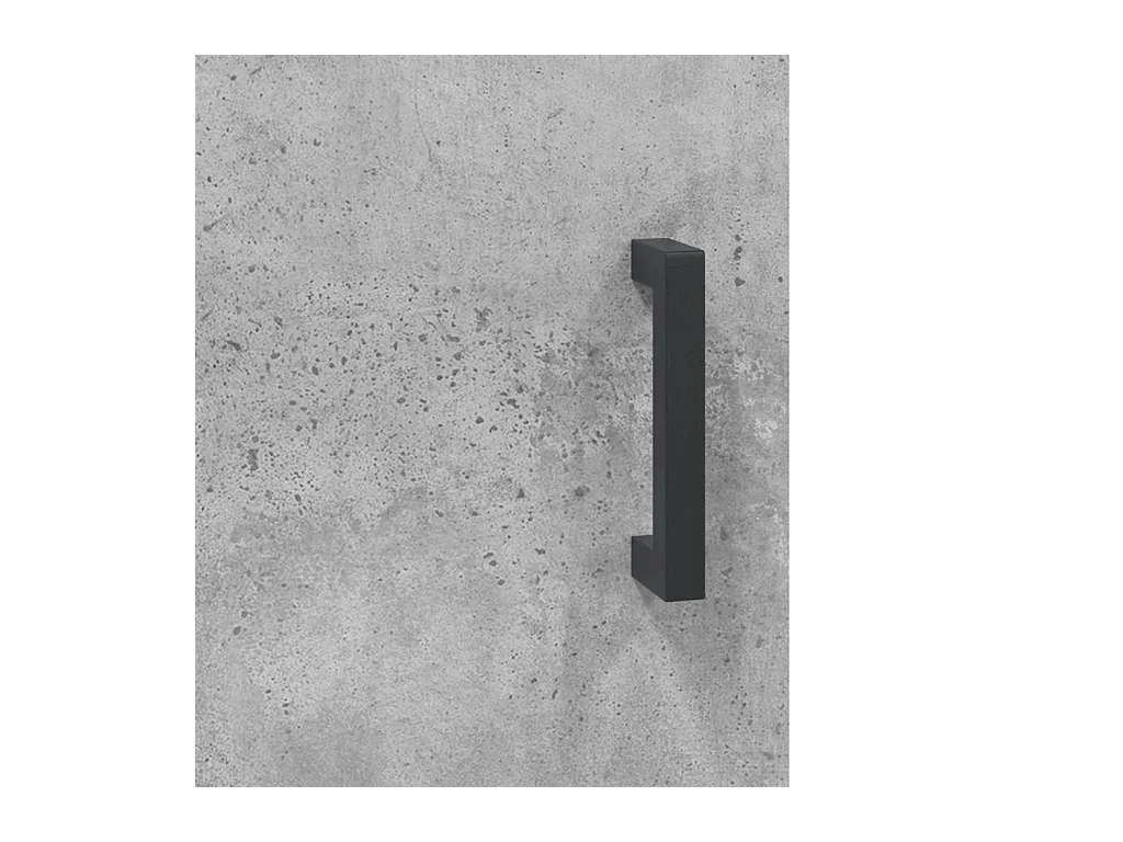 Zendra  Meuble TV gris béton 150x30x50 cm bois d'ingénierie