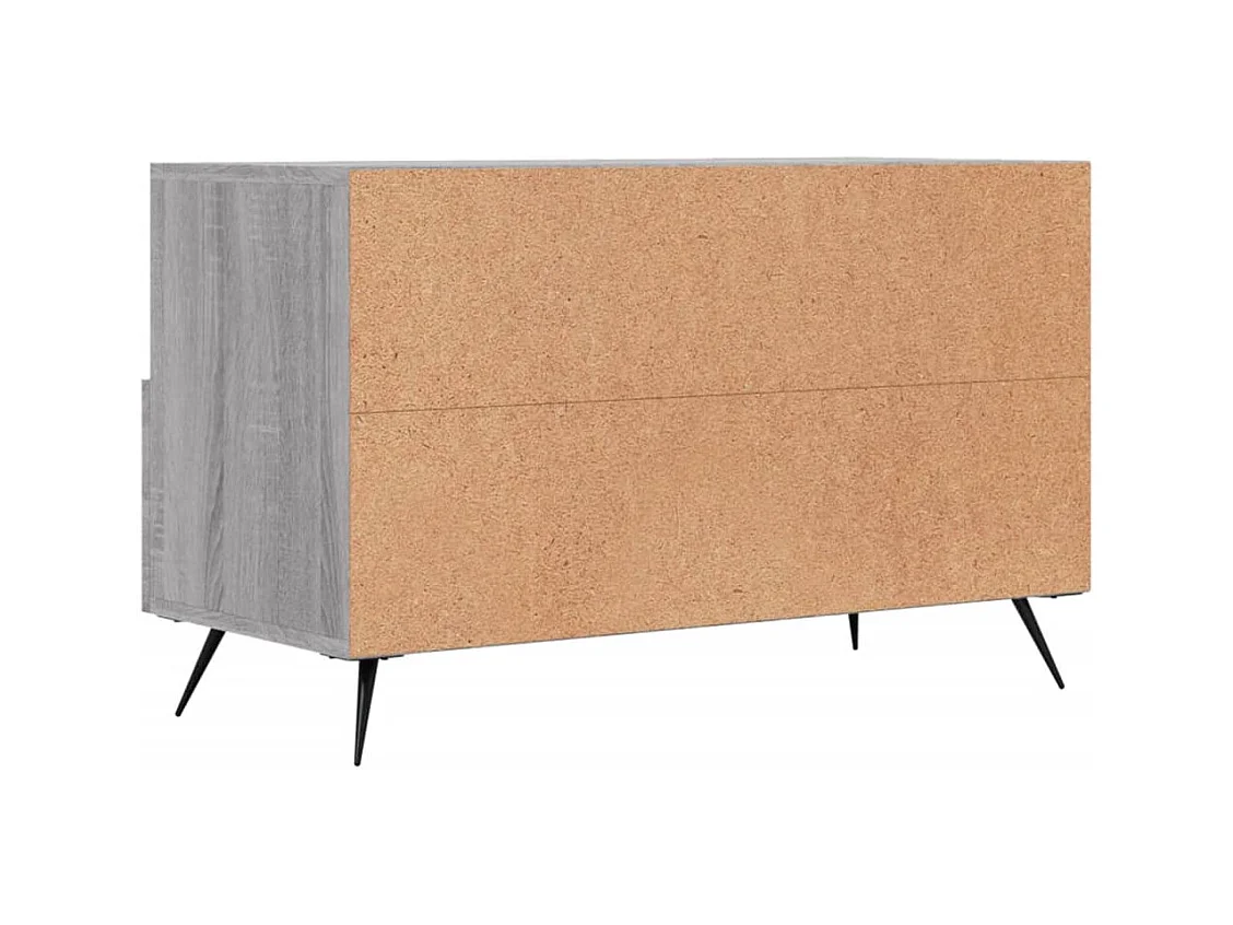 Lee  Meuble TV Sonoma gris 80x36x50 cm Bois d'ingénierie