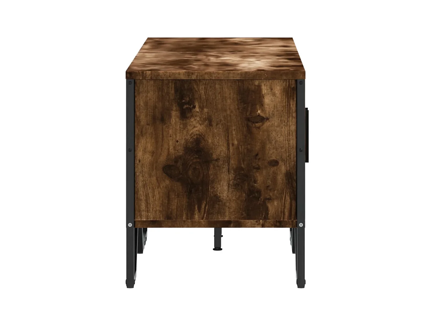 Yvan  Meuble TV chêne fumé 122x34x41 cm bois d'ingénierie