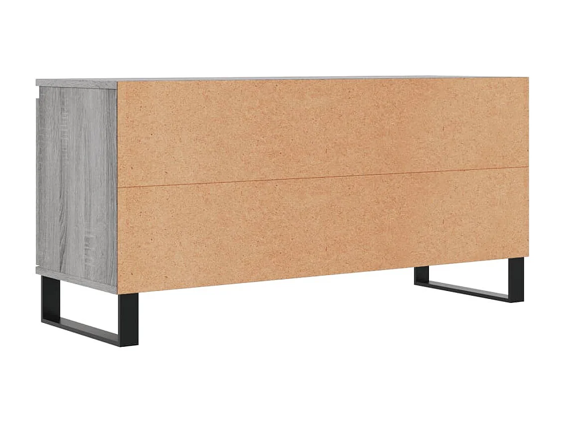 Sigtrud  Mueble de TV madera de ingeniería gris Sonoma 104x35x50 cm