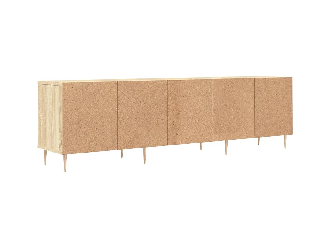 Galax  Tv-meubel 150x30x44,5 cm bewerkt hout sonoma eikenkleurig