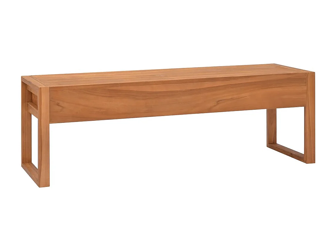 Cardington  Mueble de TV madera maciza de teca 120x40x45 cm