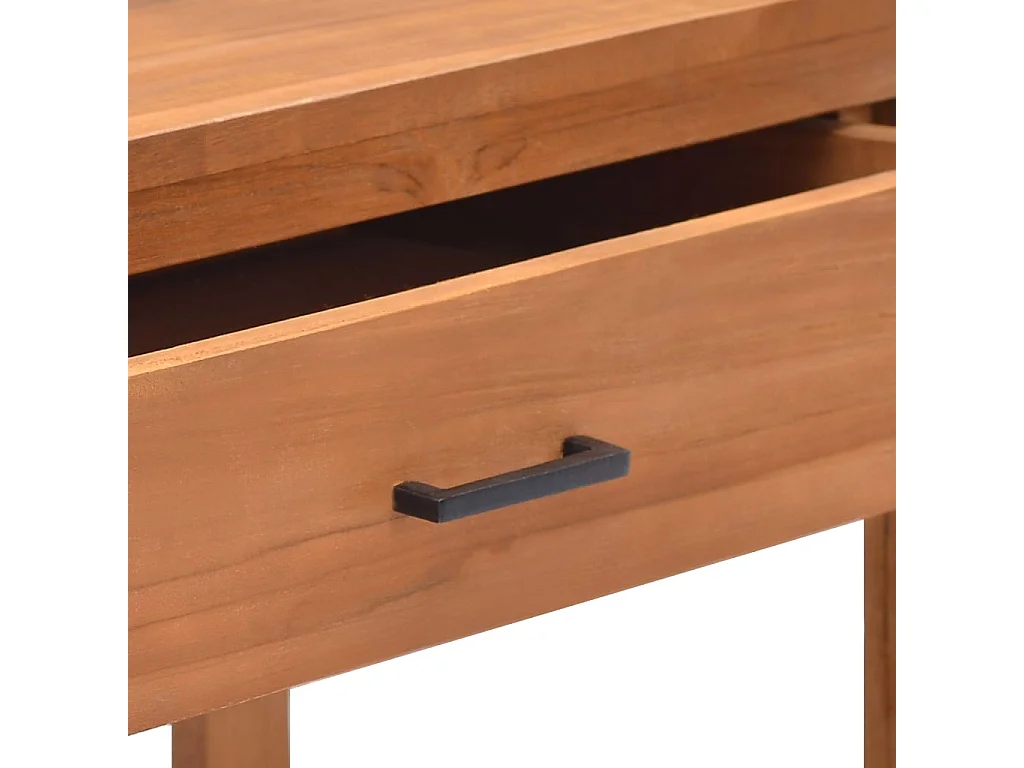 Cardington  Mueble de TV madera maciza de teca 120x40x45 cm