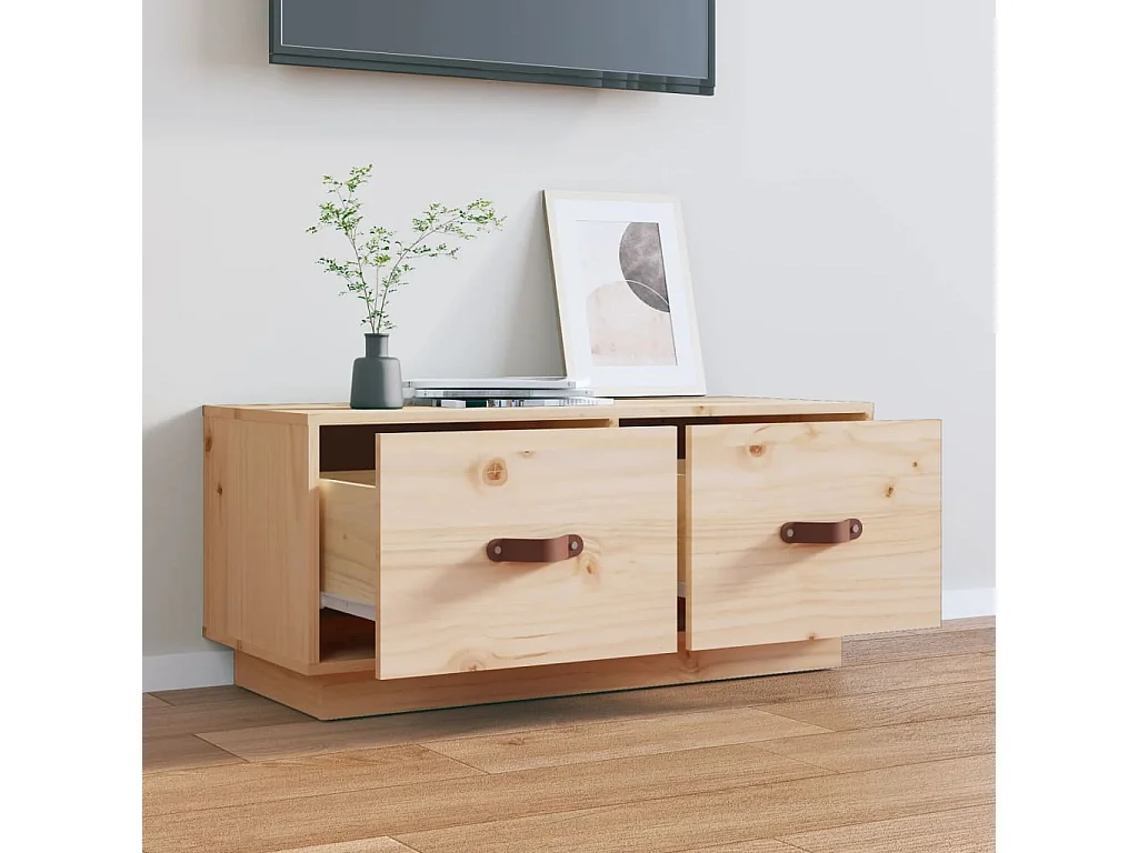 Rorik  Meuble TV 80x34x35 cm Bois de pin massif