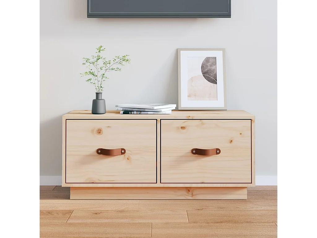 Rorik  Meuble TV 80x34x35 cm Bois de pin massif