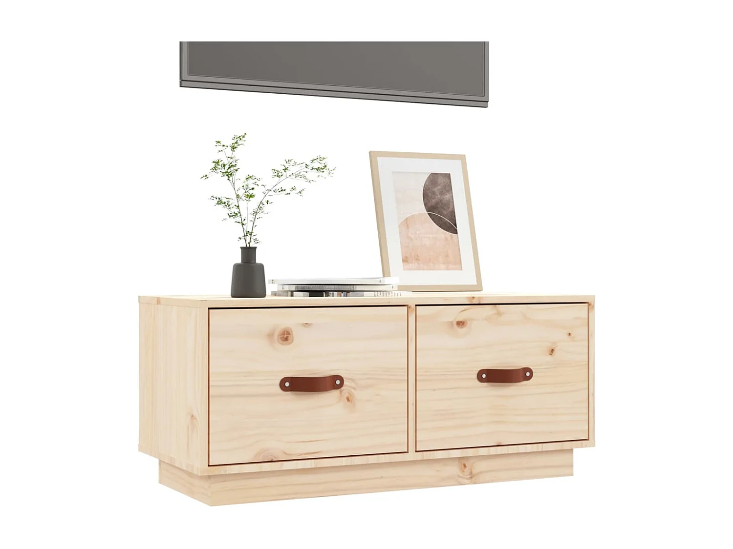 Rorik  Meuble TV 80x34x35 cm Bois de pin massif