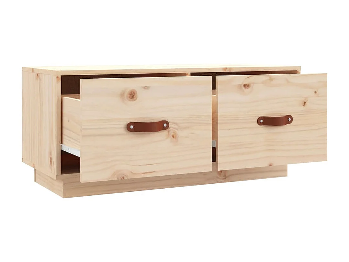 Rorik  Meuble TV 80x34x35 cm Bois de pin massif