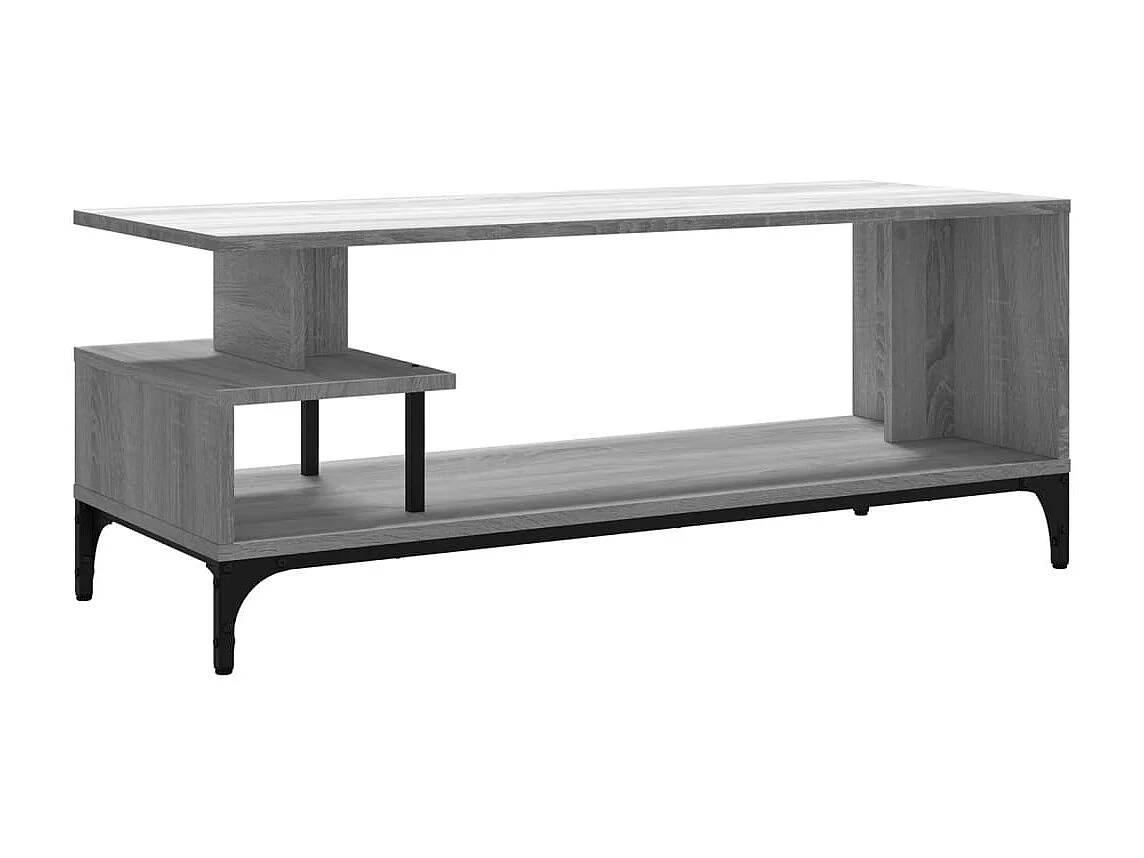 Trondheim  Mueble de TV madera de ingeniería y acero roble 102x40x41 cm