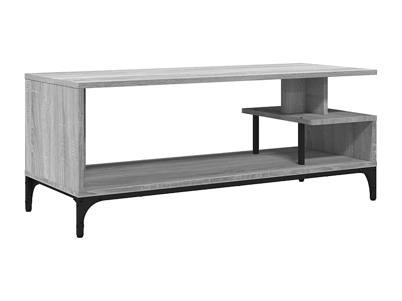 Trondheim  Tv-meubel 102x40x41 cm hout en gepoedercoat staal grijs sonoma