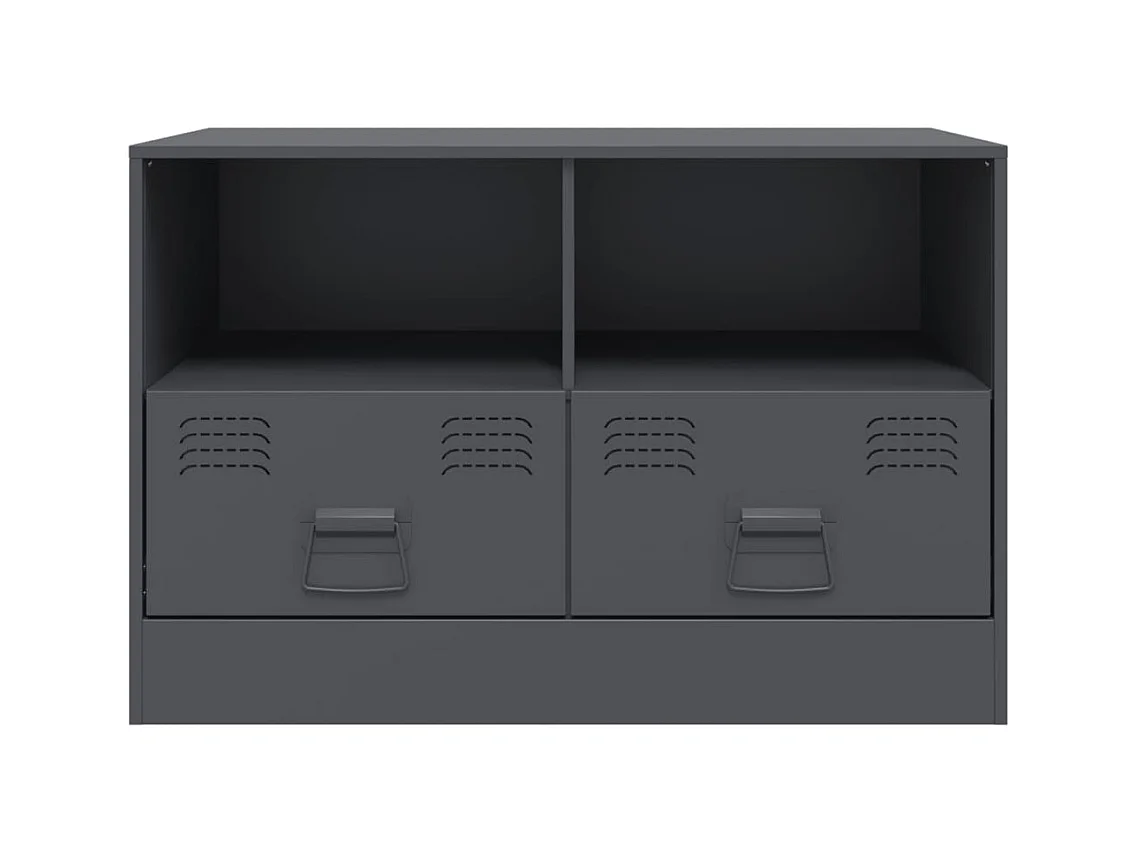 Amelie  Meuble TV anthracite 67x39x44 cm acier