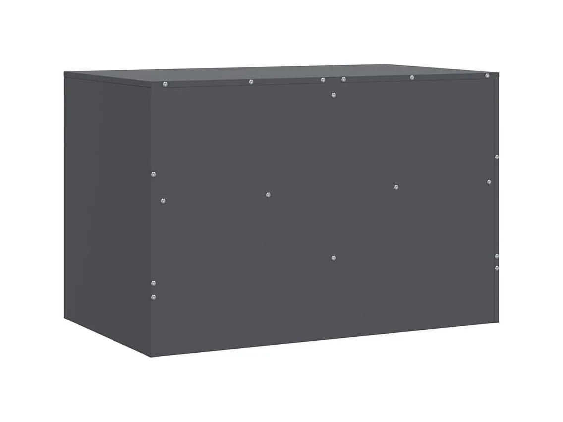 Amelie  Meuble TV anthracite 67x39x44 cm acier