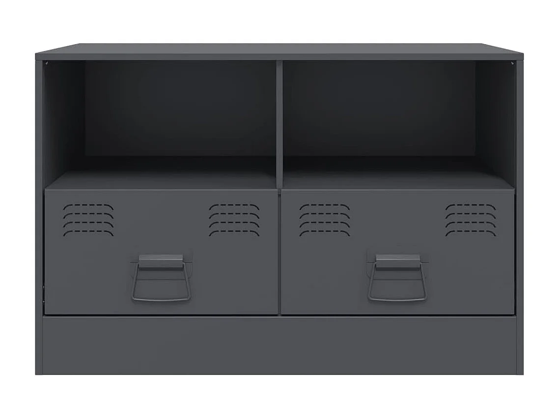Amelie  Mueble para TV de acero gris antracita 67x39x44 cm