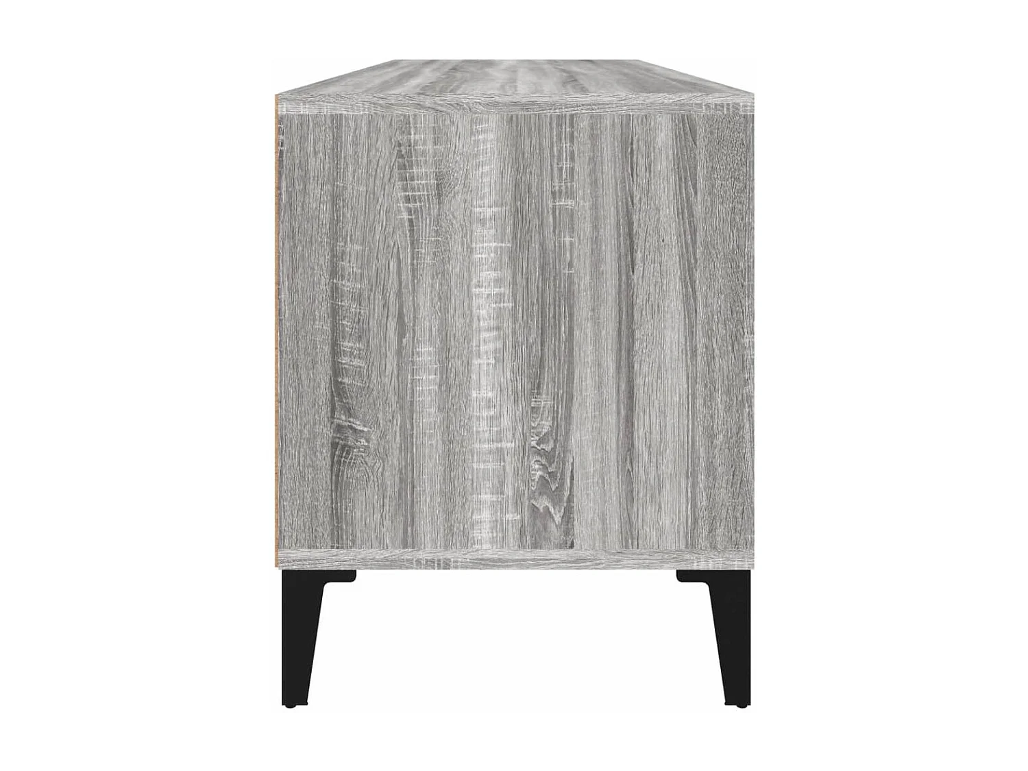 Simon-Pierre  Meuble TV sonoma gris 100x34,5x44,5 cm bois d'ingénierie