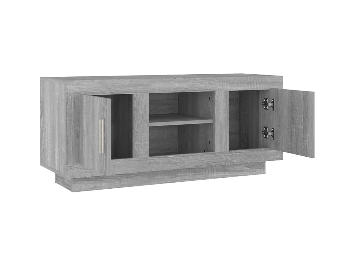 Stephen  Meuble TV sonoma gris 102x35x45 cm bois d'ingénierie