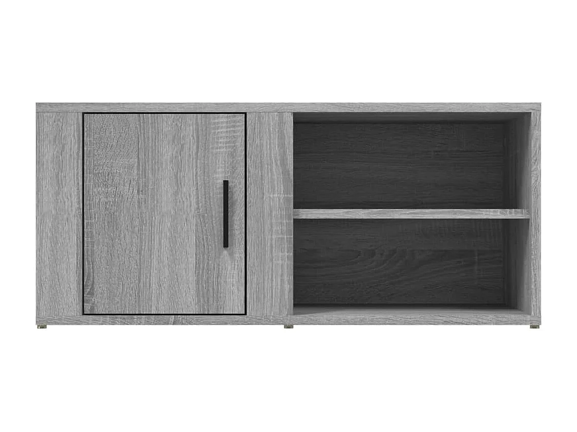 Arnaldo  Meuble TV Sonoma gris 80x31,5x36 cm Bois d'ingénierie