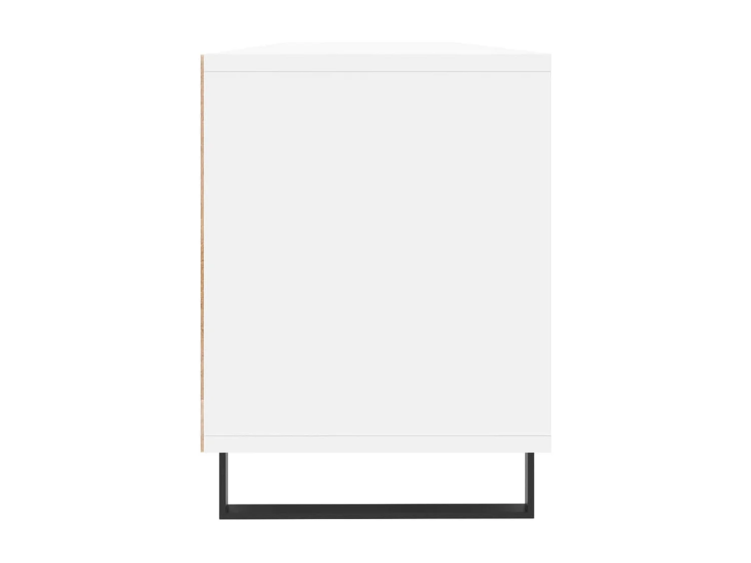 Hørning  Meuble TV blanc 150x30x44,5 cm bois d'ingénierie