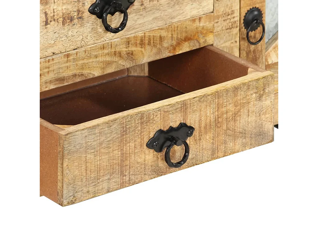 Garden Furniture -  Meuble TV 110x30x45 cm Bois de manguier brut