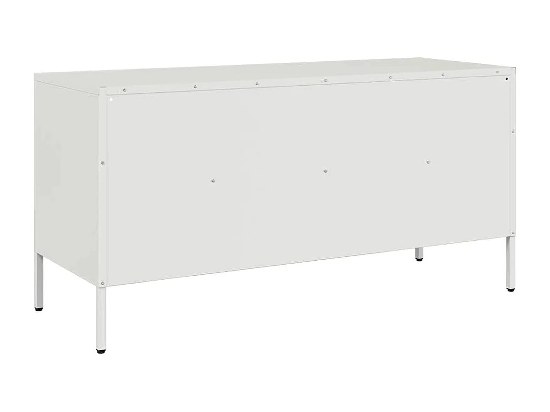 Gryln  Tv-meubel 100,5x39x50,5 cm staal wit