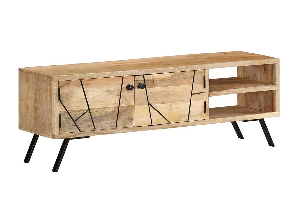 Garden Furniture -  Tv-meubel 110x30x40 cm massief mangohout