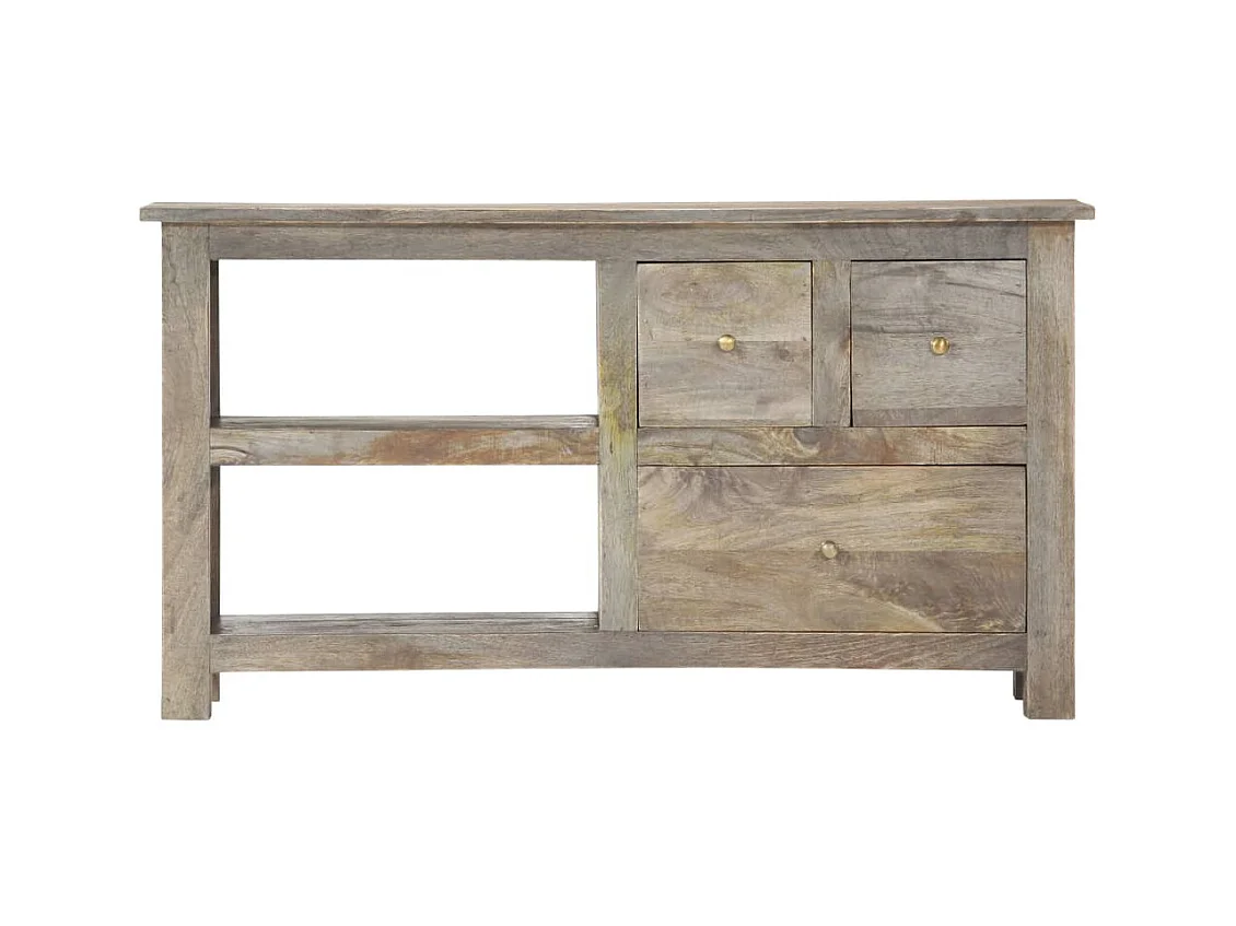 Garden Furniture -  Meuble TV 100x30x55 cm Bois de manguier massif