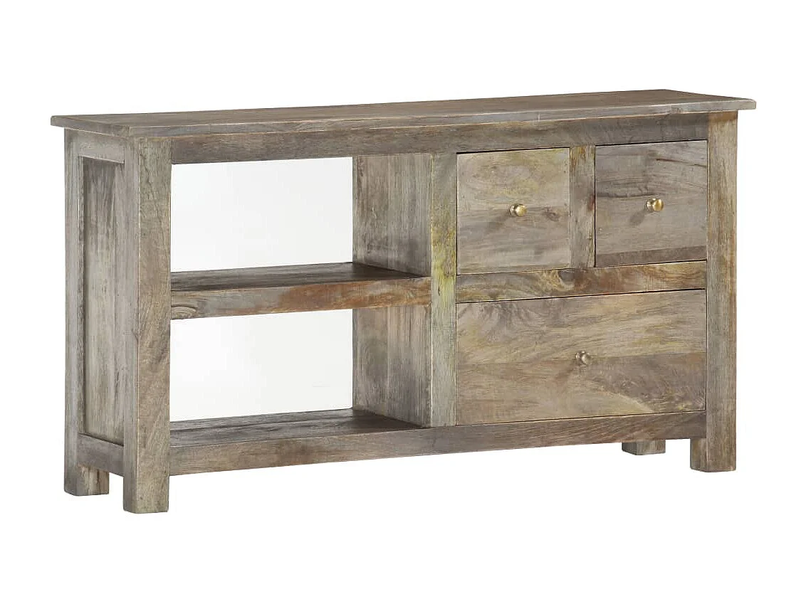 Garden Furniture -  Meuble TV 100x30x55 cm Bois de manguier massif