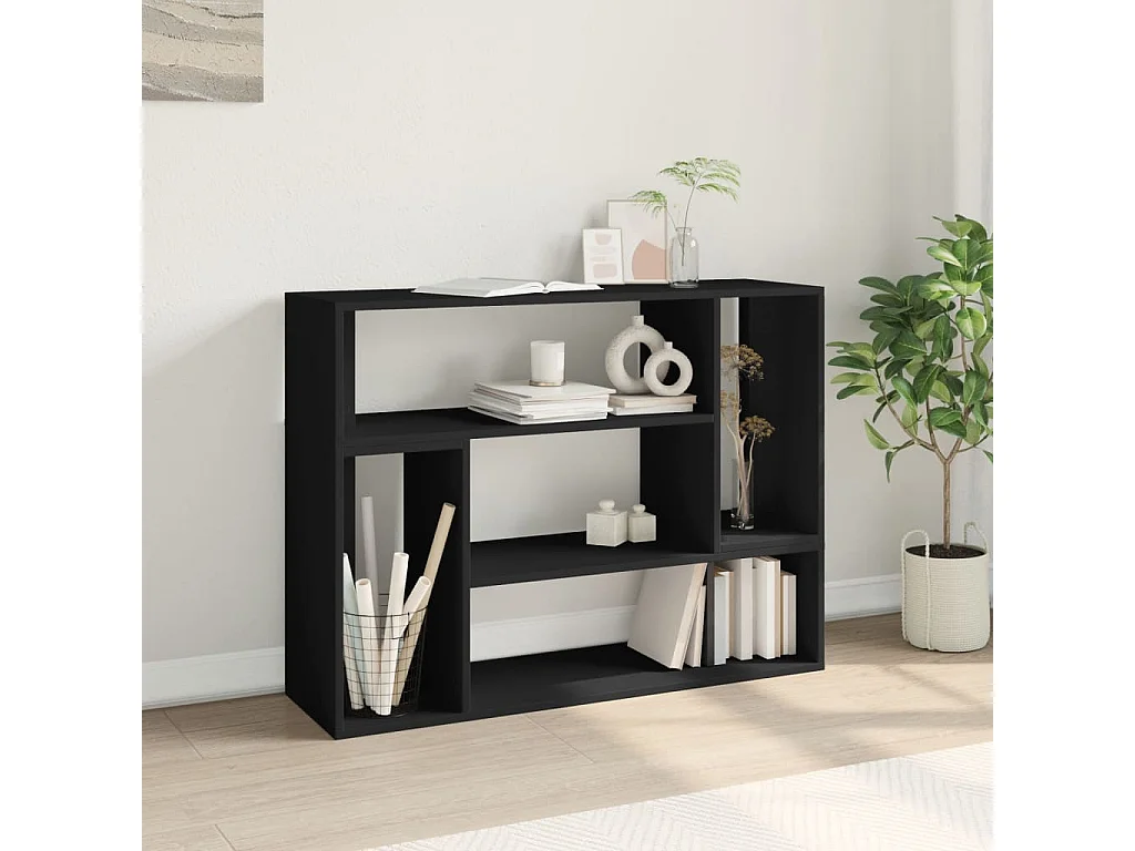 Dunmore  Meubles TV 2 pcs noir 100x30x50 cm bois d'ingénierie