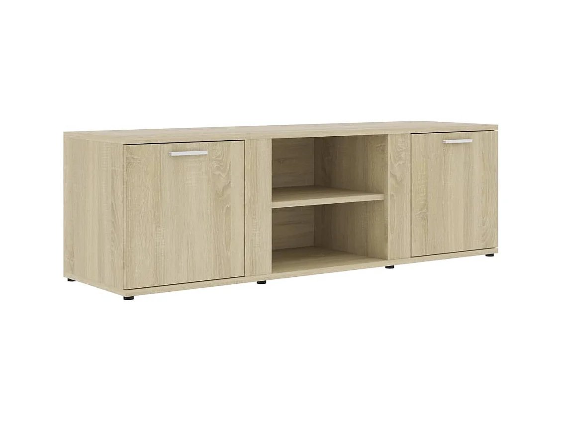 Teodoro Giuseppe  Meuble TV Chêne sonoma 120x34x37 cm Bois d’ingénierie