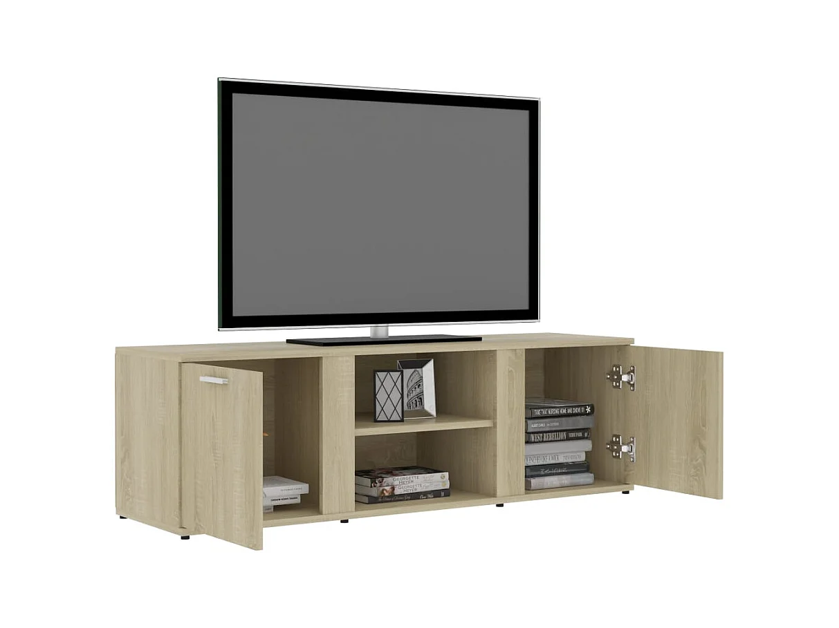 Teodoro Giuseppe  Meuble TV Chêne sonoma 120x34x37 cm Bois d’ingénierie