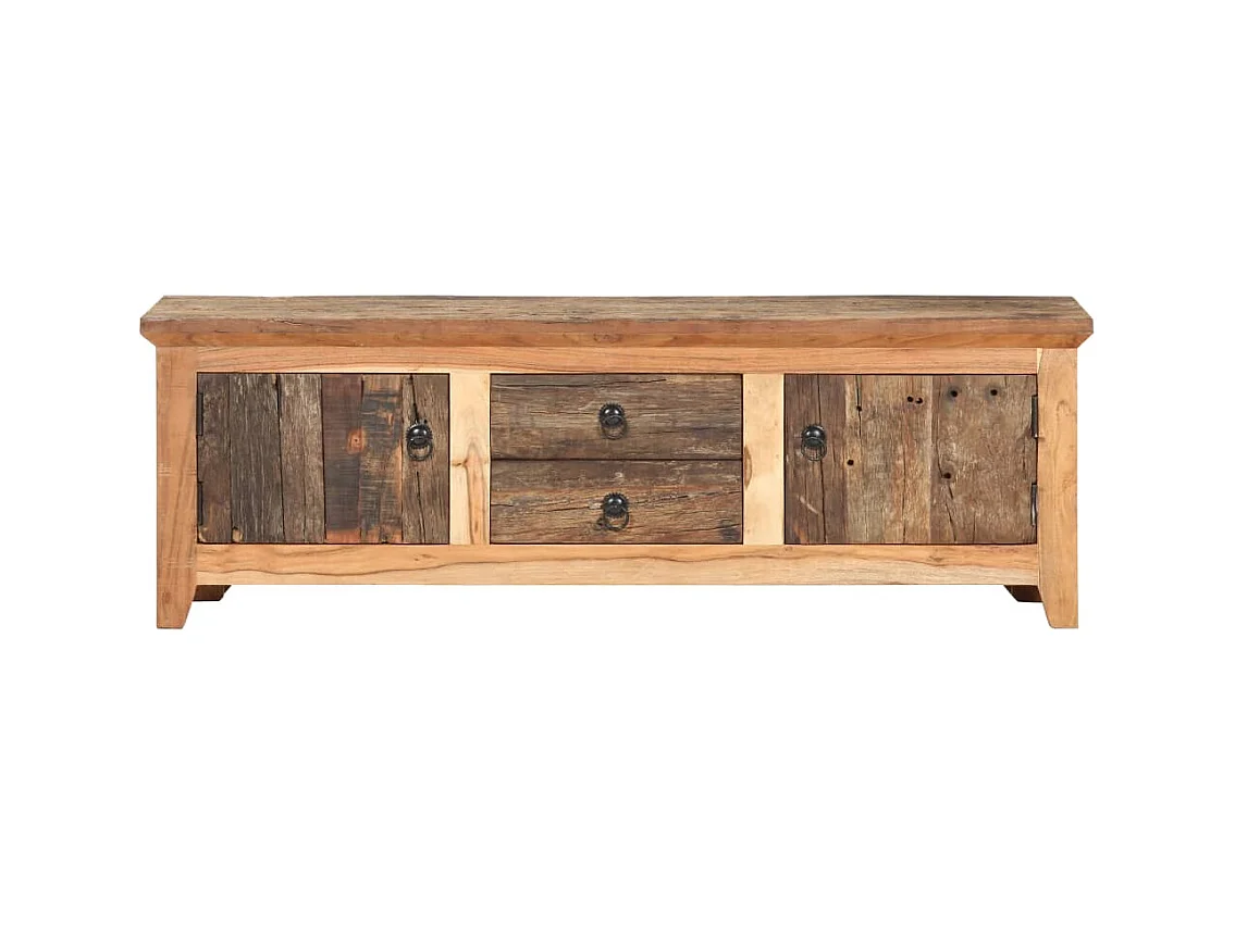 Garden Furniture -  Tv-meubel 120x30x40 cm massief acaciahout en gerecycled hout