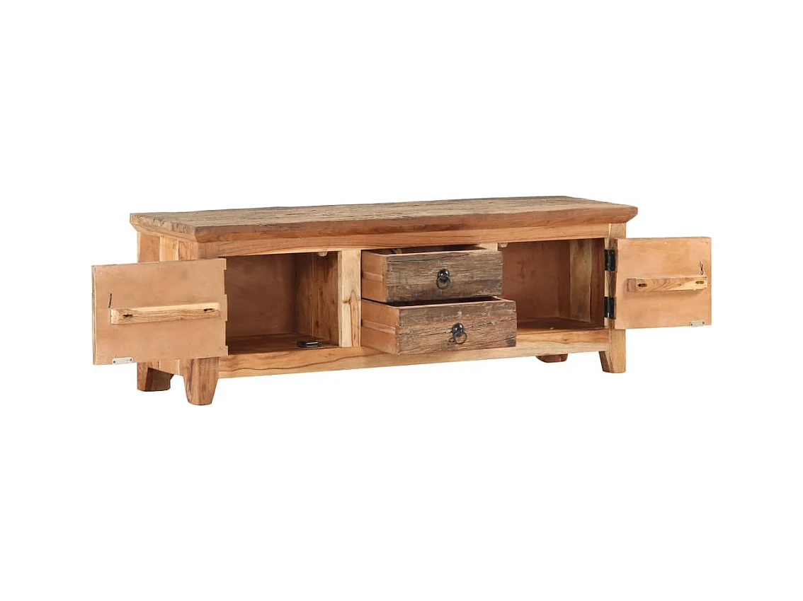 Garden Furniture -  Tv-meubel 120x30x40 cm massief acaciahout en gerecycled hout