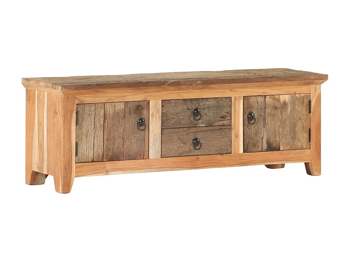 Garden Furniture -  Tv-meubel 120x30x40 cm massief acaciahout en gerecycled hout