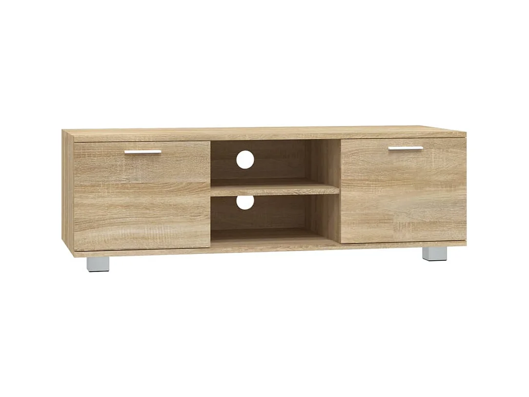 Stuarts Draft  Meuble TV Chêne sonoma 120x40,5x35 cm Bois d'ingénierie