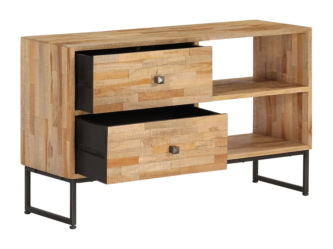 Garden Furniture -  Meuble TV Bois de teck recyclé 90 x 30 x 55 cm