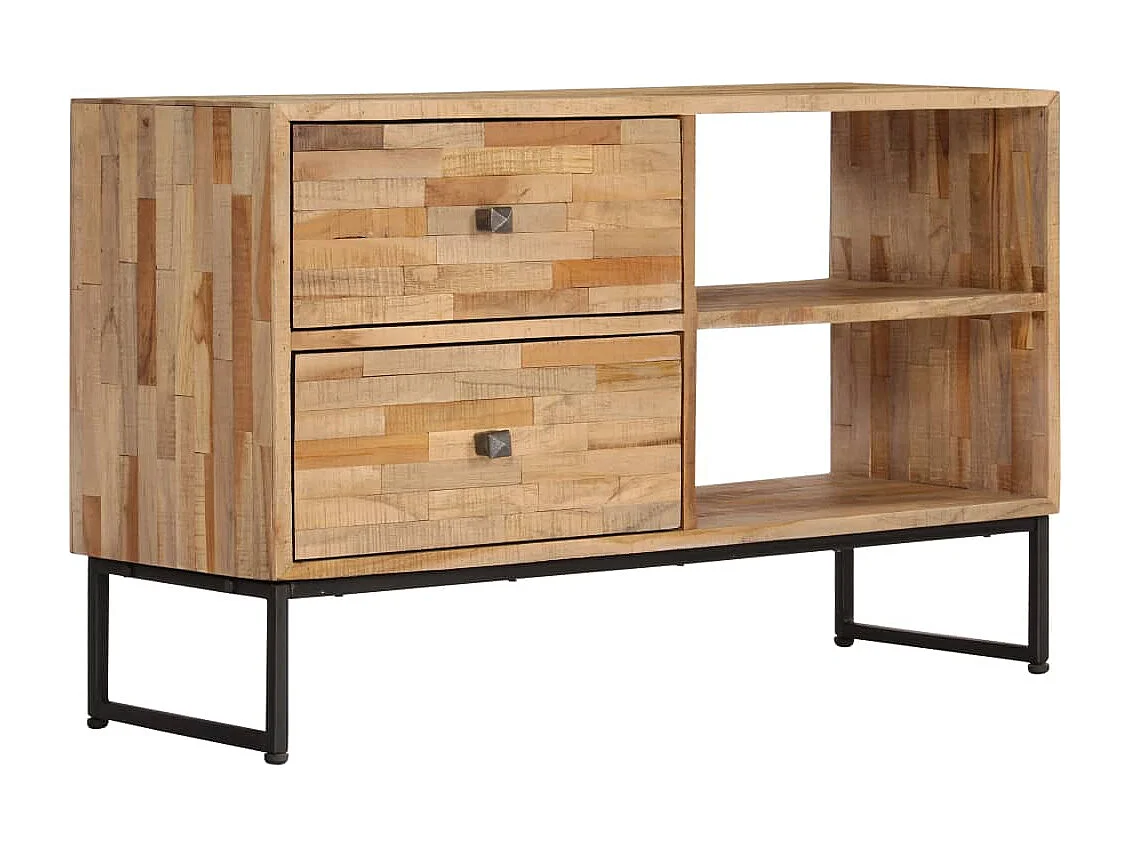 Garden Furniture -  Meuble TV Bois de teck recyclé 90 x 30 x 55 cm