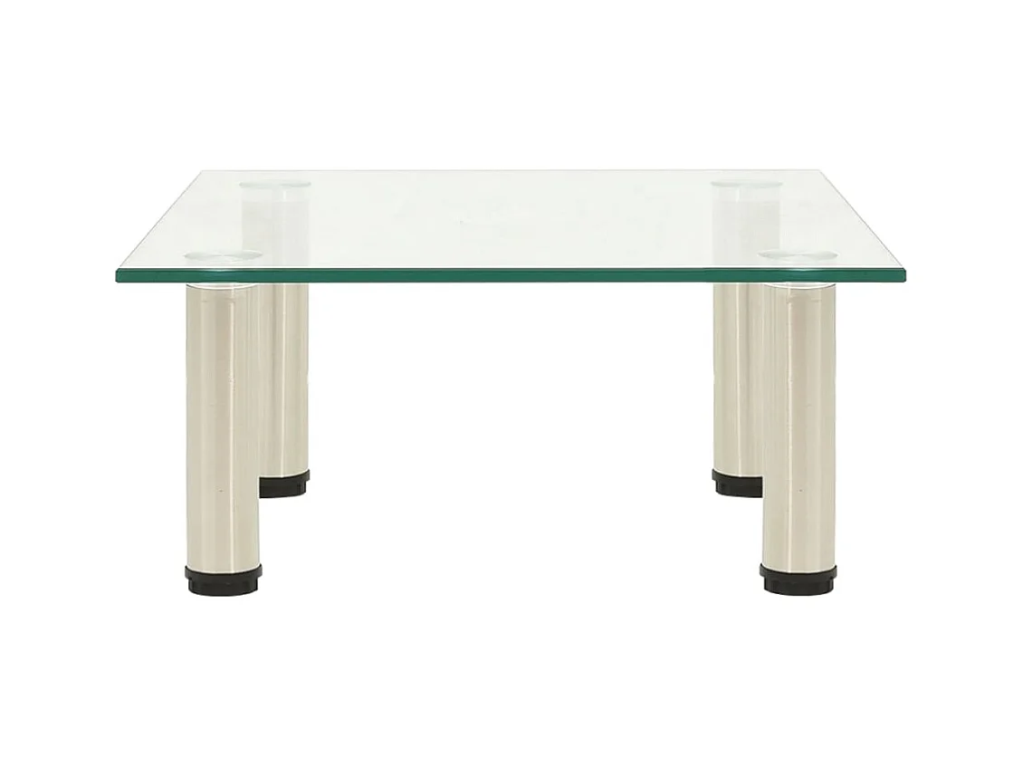 Élie  Meuble TV Transparent 40x35x17 cm Verre trempé