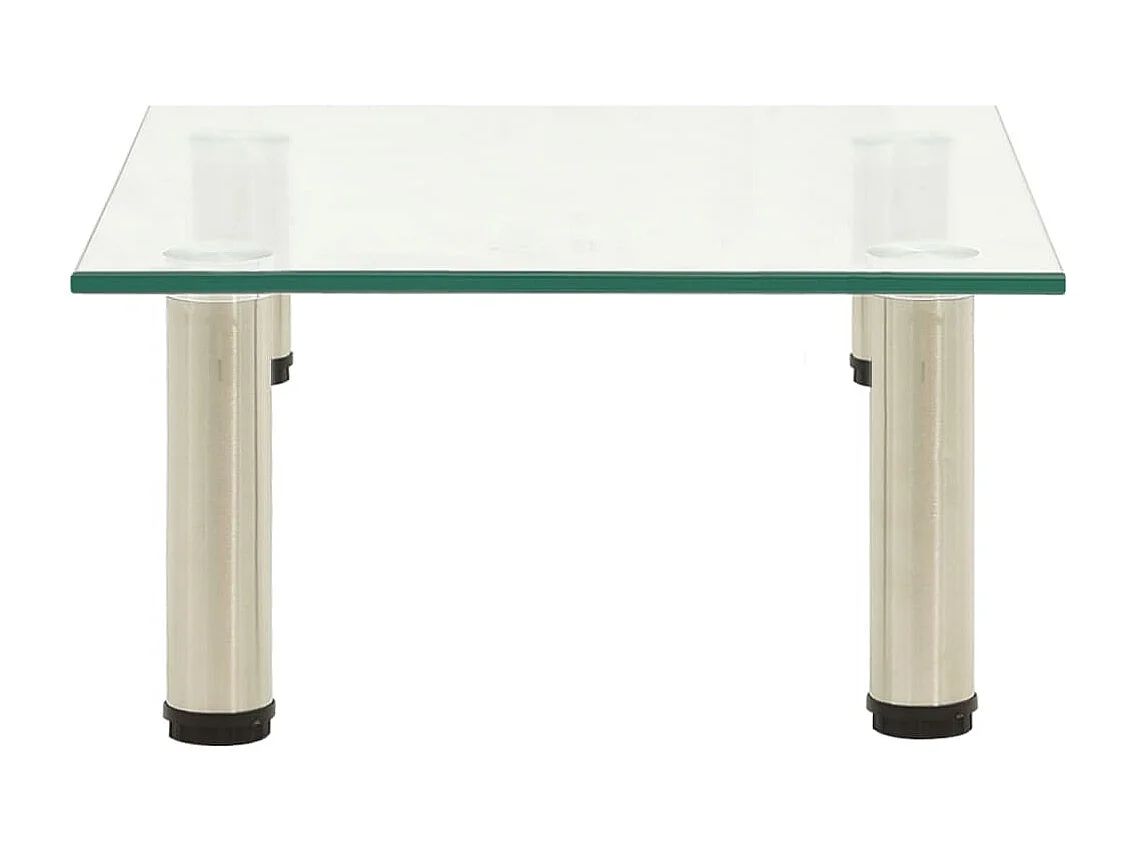 Élie  Meuble TV Transparent 40x35x17 cm Verre trempé