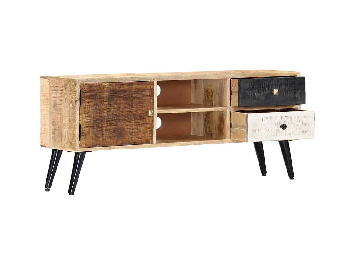 Garden Furniture -  Tv-meubel 115x30x47 cm massief mangohout
