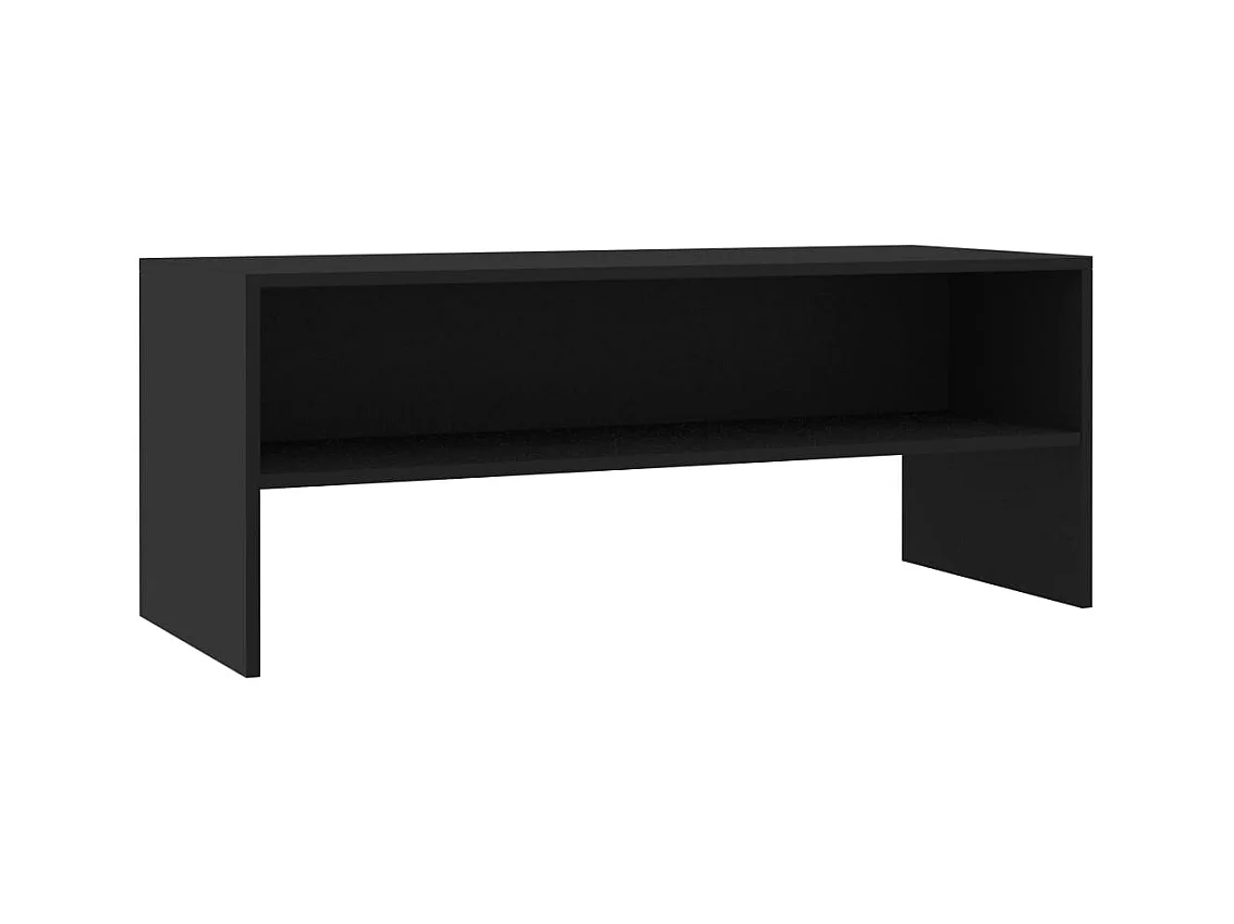 Zerina  Meuble TV Noir 100x40x40 cm Bois d’ingénierie